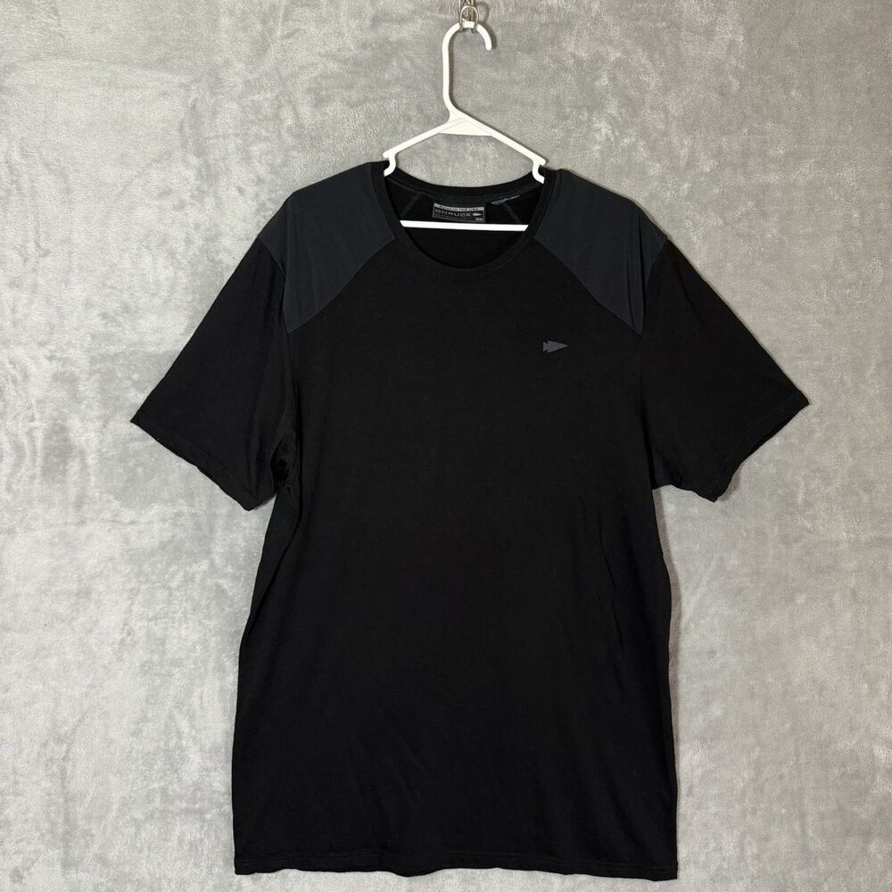 GORUCK Merino Wool T Tee Henley 2XL Short Sleeve USA Made Tactical Black